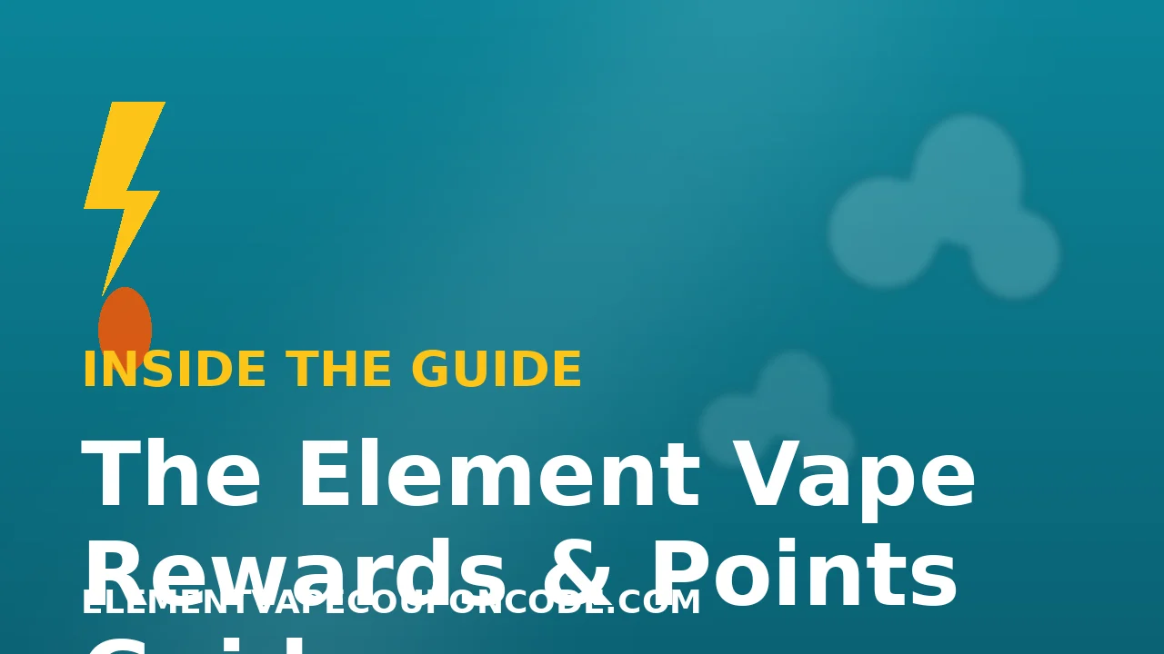 The Element Vape Rewards and Points Guide illustration